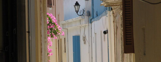 Inside Lefkada Town