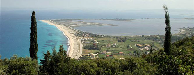 Vista delle Spiagge Ai Gianni e Mili (Agios Ioannis)