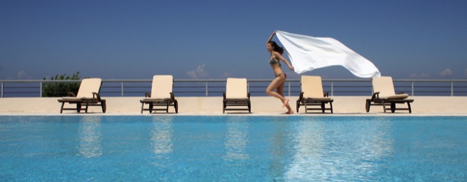 Relax at poolside